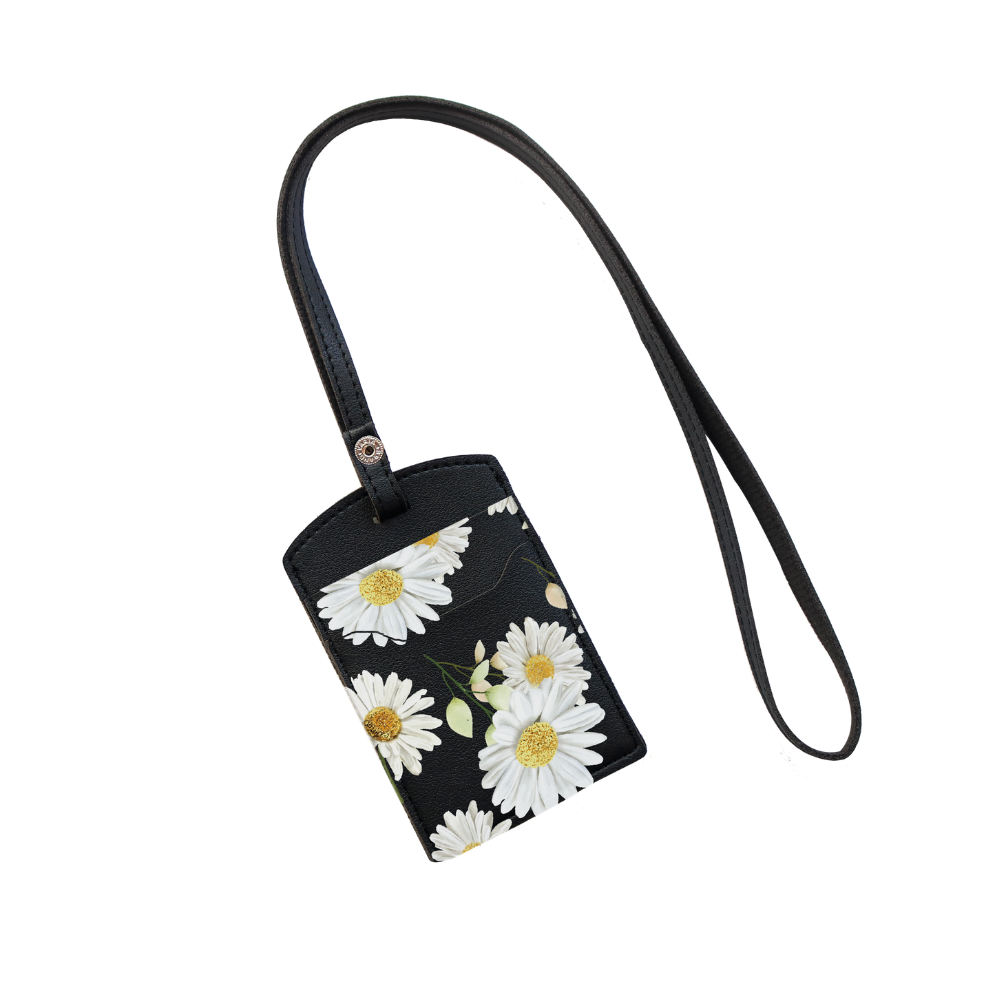 Vegan Leather Lanyard - October Chrysanthemum