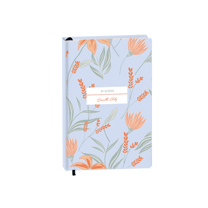 Hardcover Bookpaper Journal - Odolette (with Elastic Band & Bookmark)