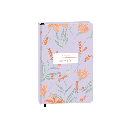 Hardcover Bookpaper Journal - Odolette (with Elastic Band & Bookmark)