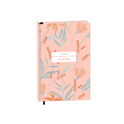 Hardcover Bookpaper Journal - Odolette (with Elastic Band & Bookmark)