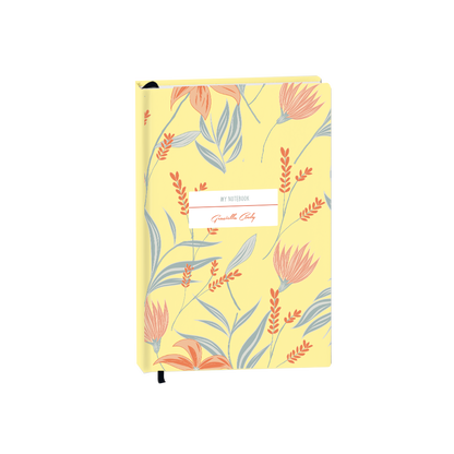 Hardcover Bookpaper Journal - Odolette (with Elastic Band & Bookmark)