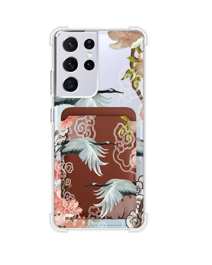 Android Magnetic Wallet Case - Oil Painting Birds
