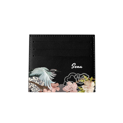6 Slots Card Holder - Oil Painting Birds