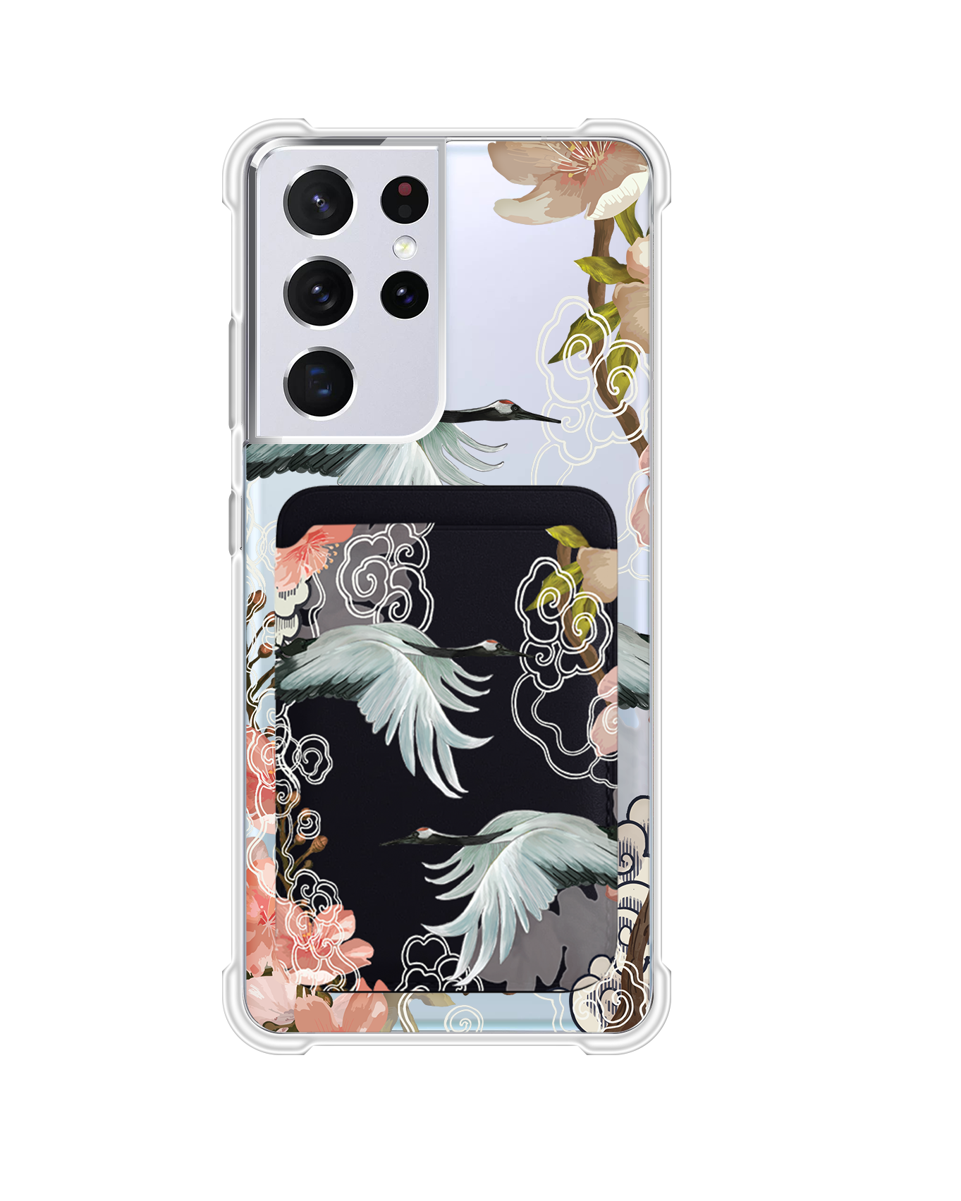 Android Magnetic Wallet Case - Oil Painting Birds