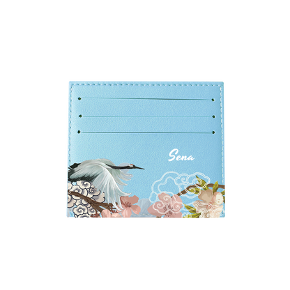 6 Slots Card Holder - Oil Painting Birds