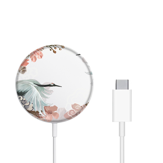 Magnetic Wireless Charger - Oil Painting Birds