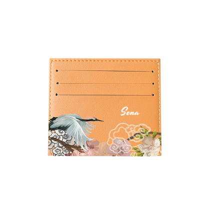 6 Slots Card Holder - Oil Painting Birds