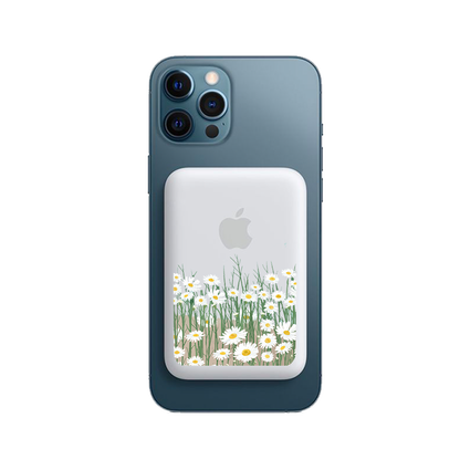 Magnetic Wireless Powerbank - Oil Painting Daisy