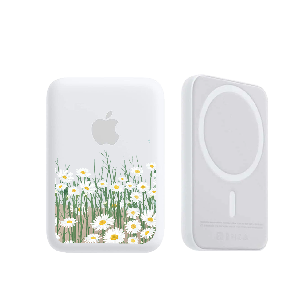 Magnetic Wireless Powerbank - Oil Painting Daisy