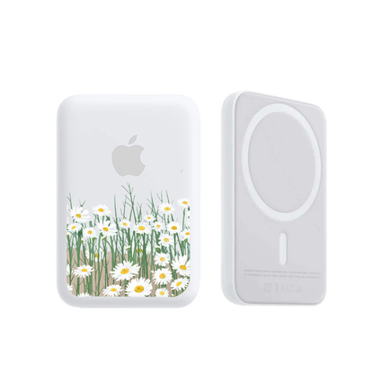 Magnetic Wireless Powerbank - Oil Painting Daisy