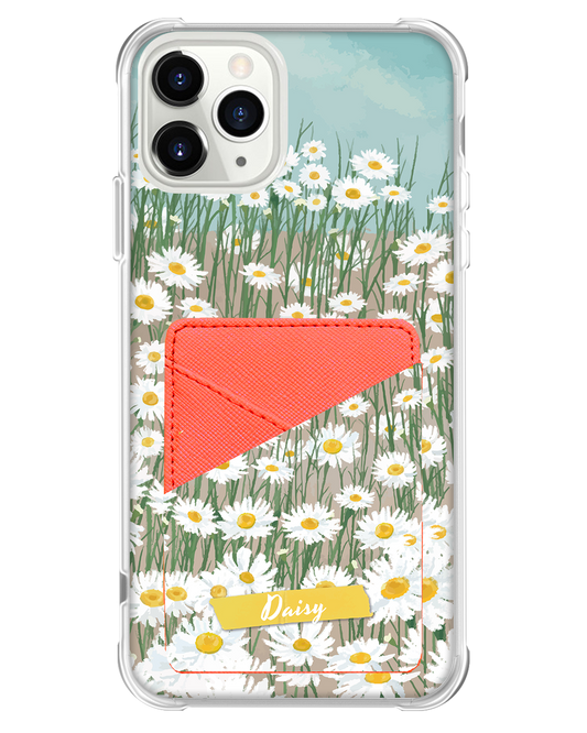 iPhone Phone Wallet Case - Oil Painting Daisy