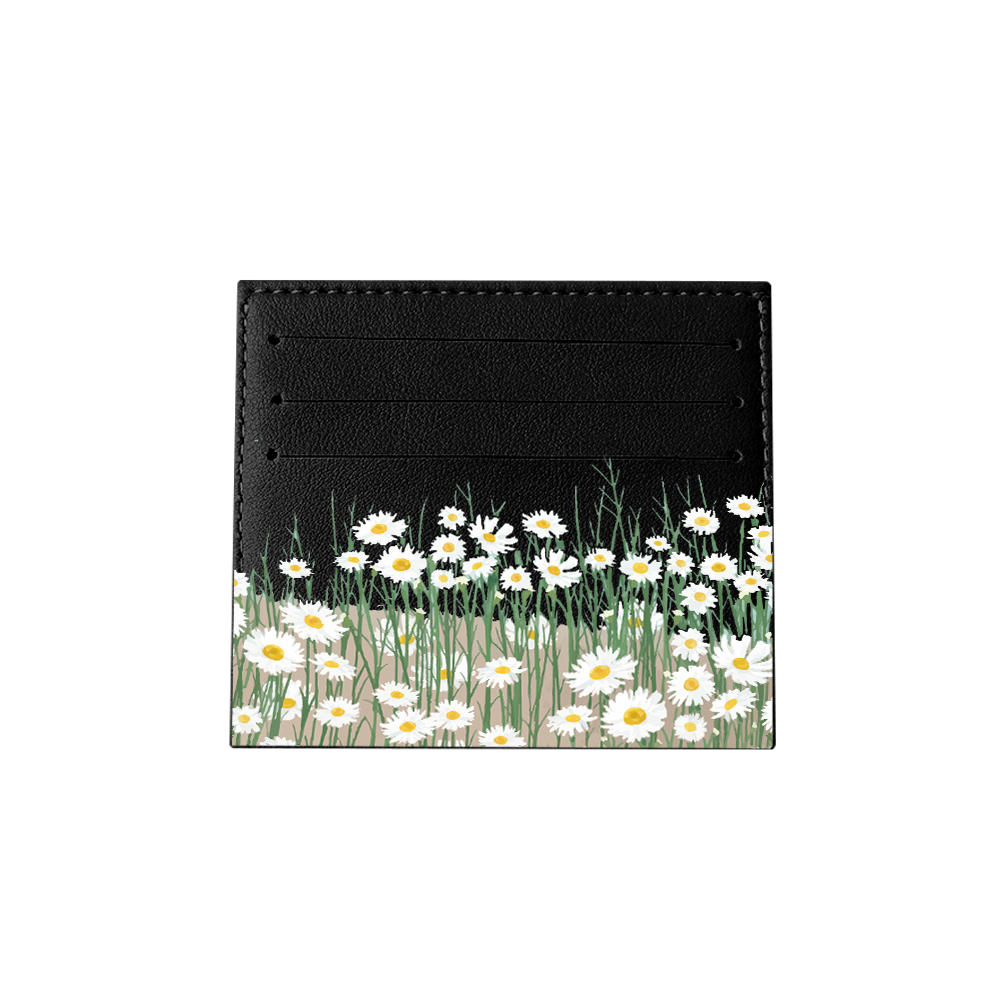 6 Slots Card Holder - Oil Painting Daisy