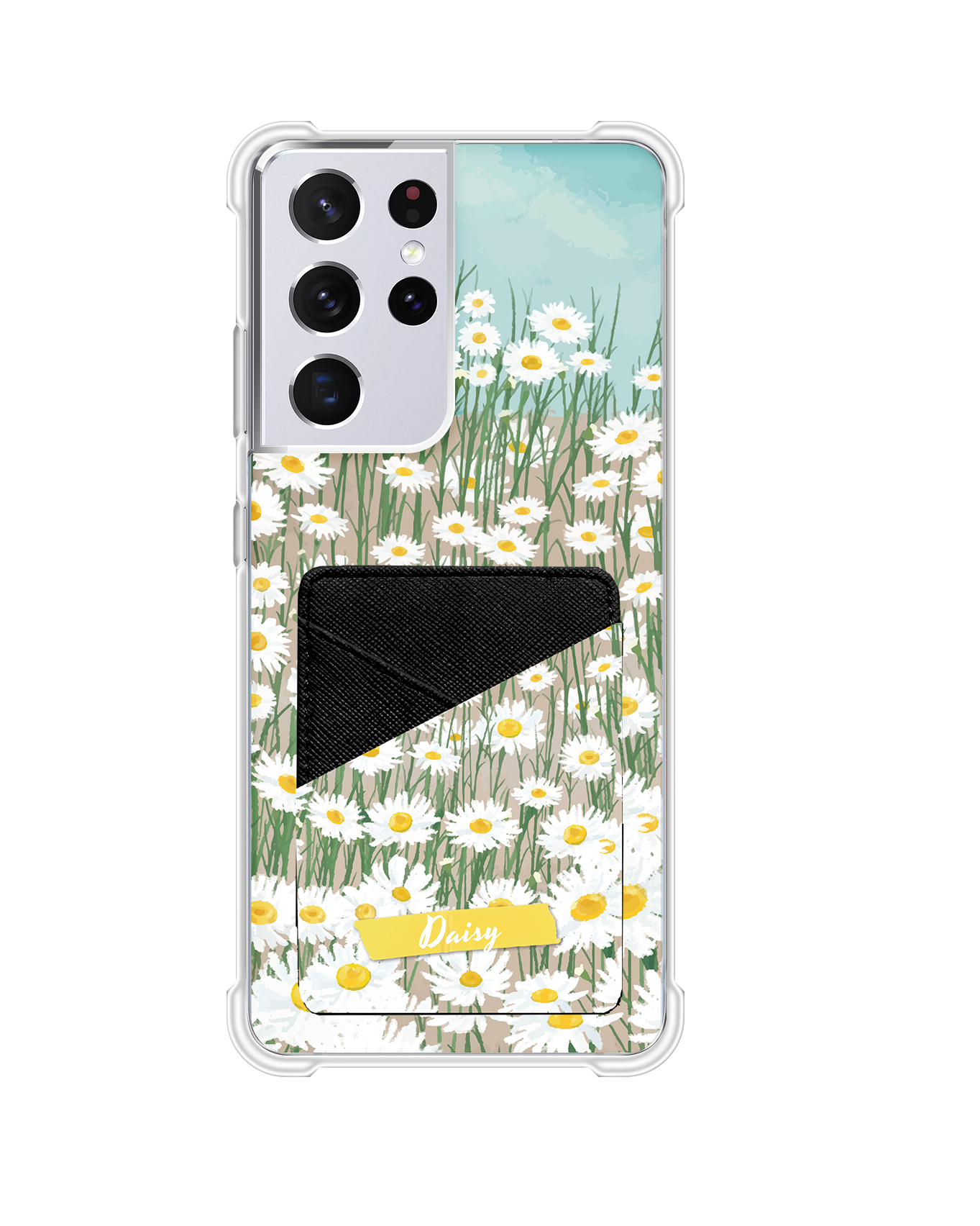 Android Phone Wallet Case - Oil Painting Daisy