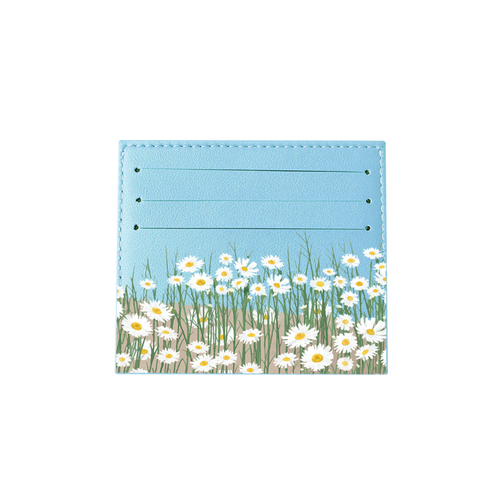 6 Slots Card Holder - Oil Painting Daisy