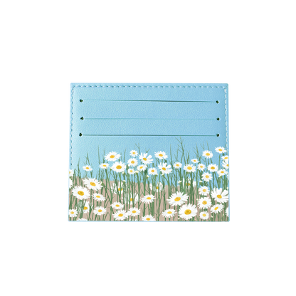 6 Slots Card Holder - Oil Painting Daisy