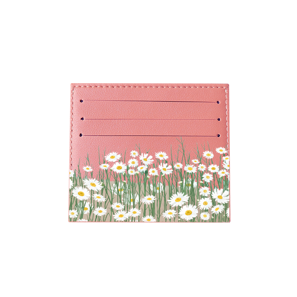 6 Slots Card Holder - Oil Painting Daisy