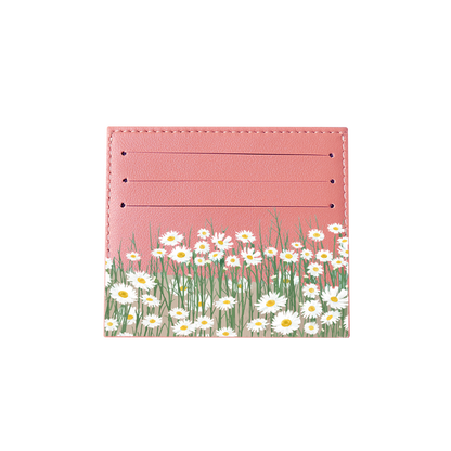 6 Slots Card Holder - Oil Painting Daisy