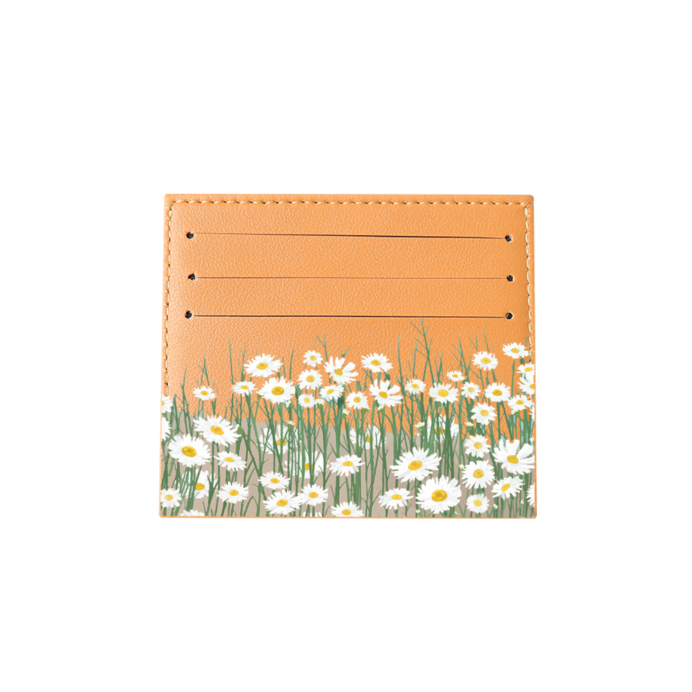 6 Slots Card Holder - Oil Painting Daisy