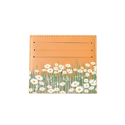 6 Slots Card Holder - Oil Painting Daisy