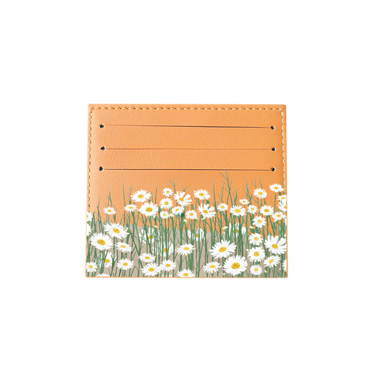 6 Slots Card Holder - Oil Painting Daisy