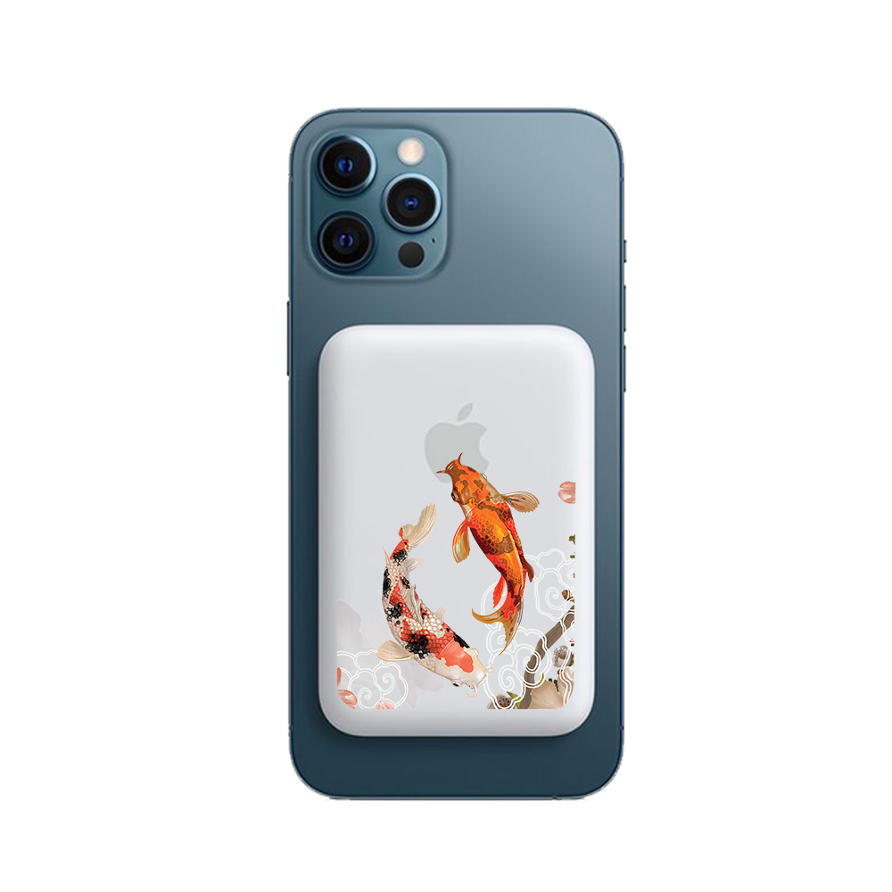 Magnetic Wireless Powerbank - Oil Painting Koi