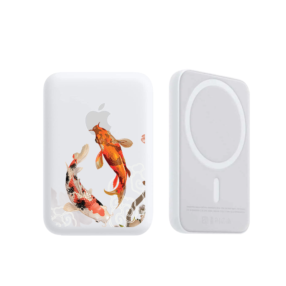 Magnetic Wireless Powerbank - Oil Painting Koi