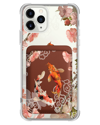 iPhone Magnetic Wallet Case - Oil Painting Koi