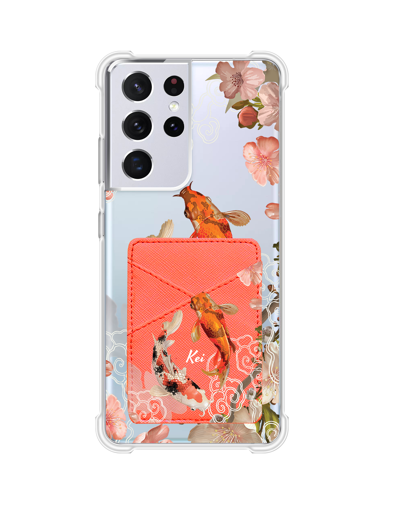 Android Phone Wallet Case - Oil Painting Koi