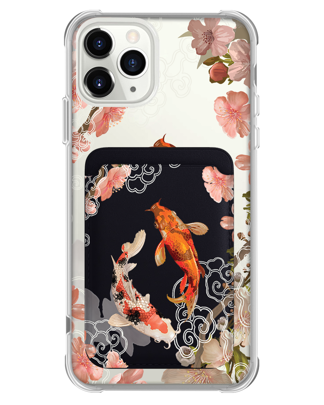 iPhone Magnetic Wallet Case - Oil Painting Koi