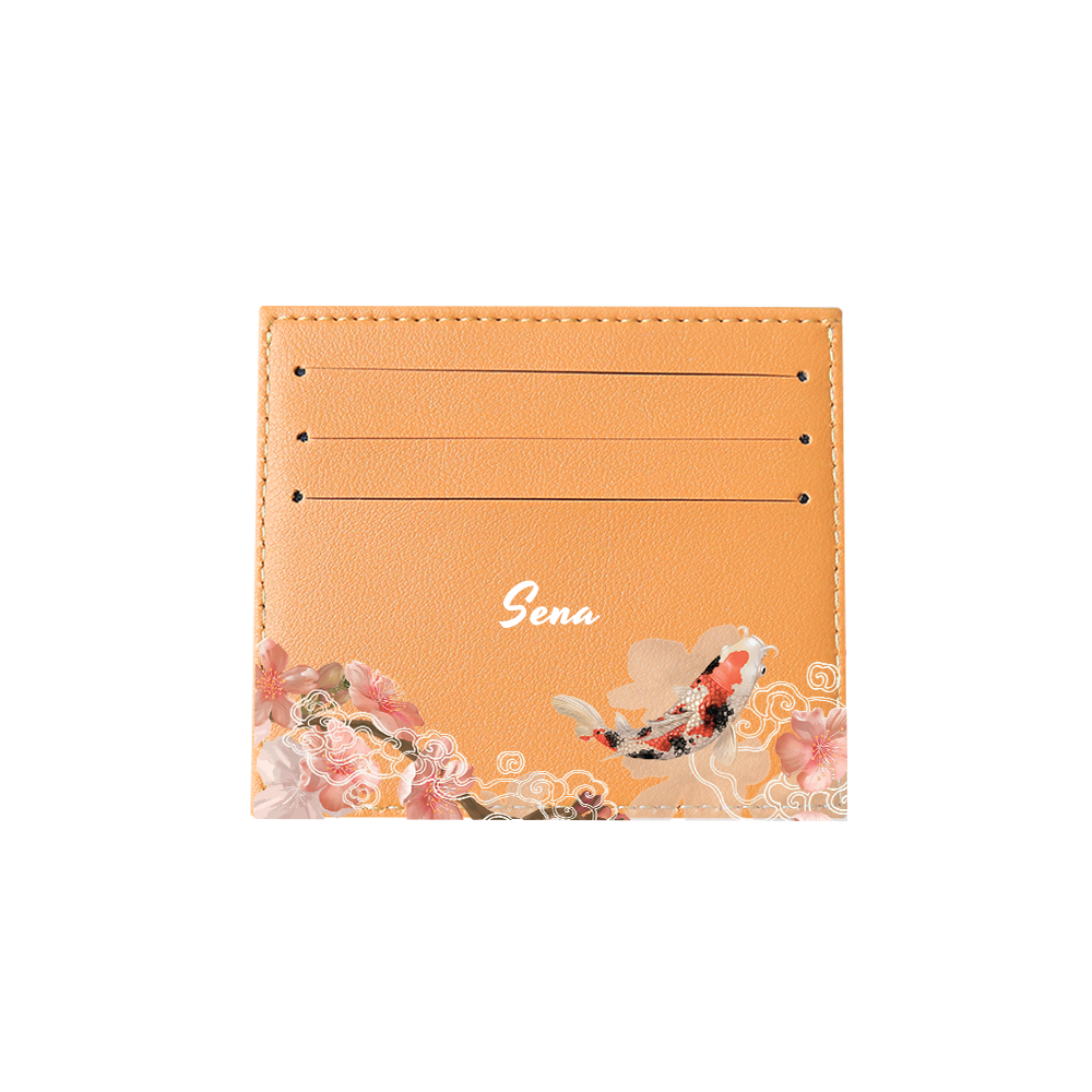 6 Slots Card Holder - Oil Painting Koi