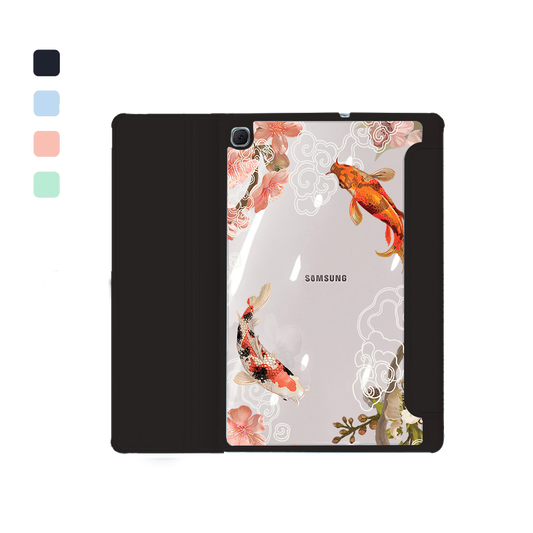 Android Tab Acrylic Flipcover - Oil Painting Koi