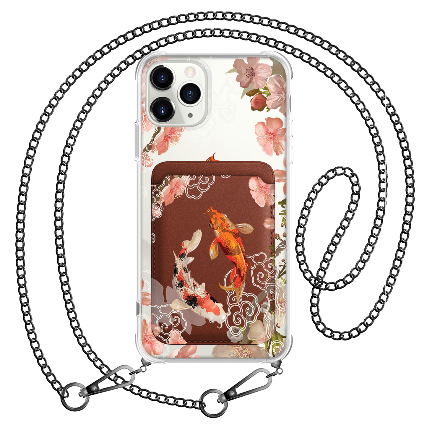iPhone Magnetic Wallet Case - Oil Painting Koi