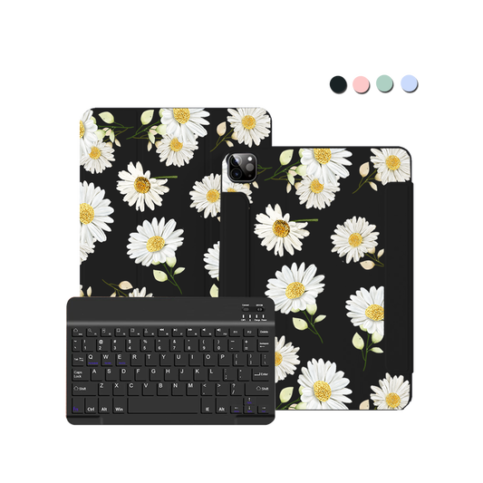 iPad Wireless Keyboard Flipcover - October Chrysanthemum