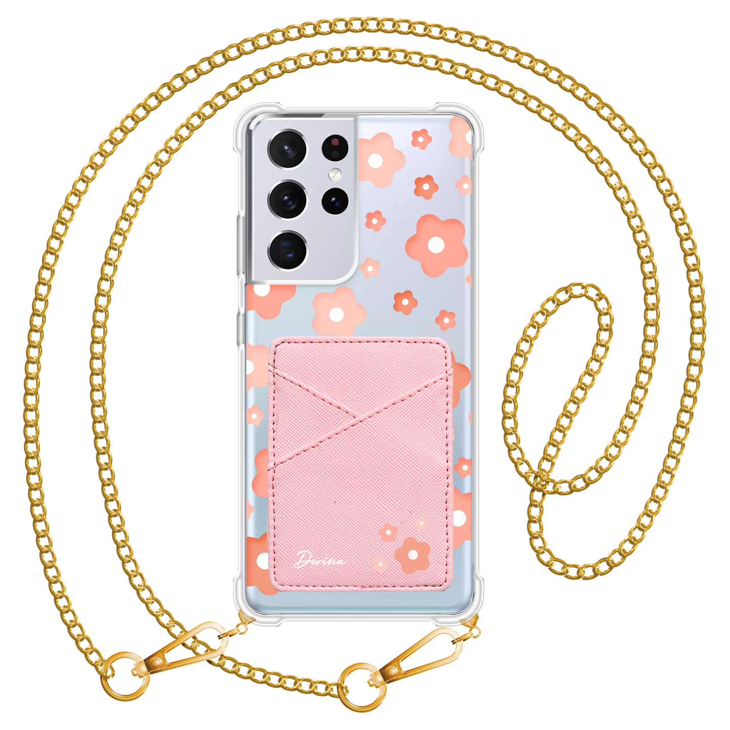 Android Phone Wallet Case - Pinky Blossom