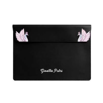 Vegan Leather Sleeve - Peacock