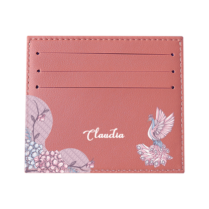 6 Slots Card Holder - Peacock