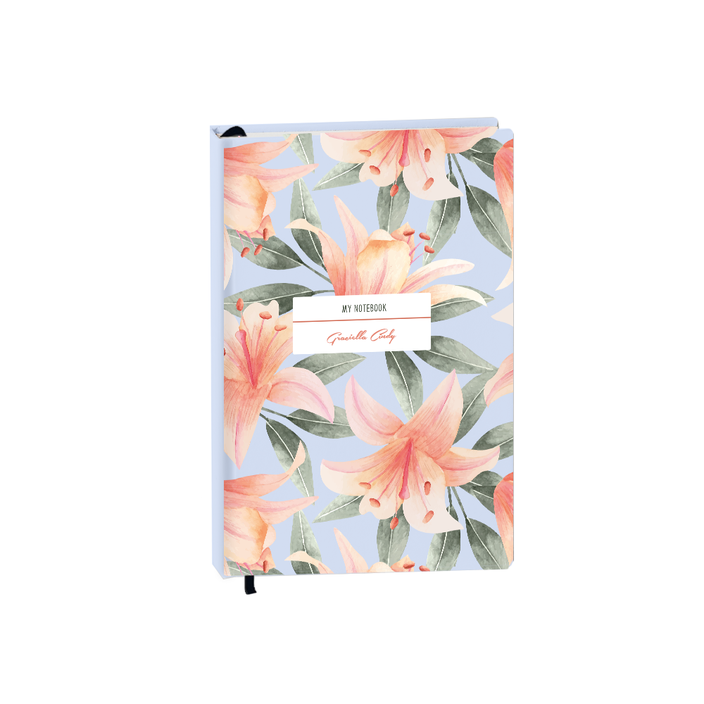 Hardcover Bookpaper Journal - Phoebe (with Elastic Band & Bookmark)