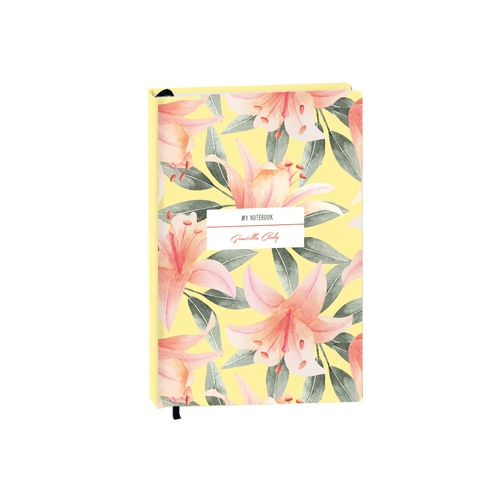 Hardcover Bookpaper Journal - Phoebe (with Elastic Band & Bookmark)