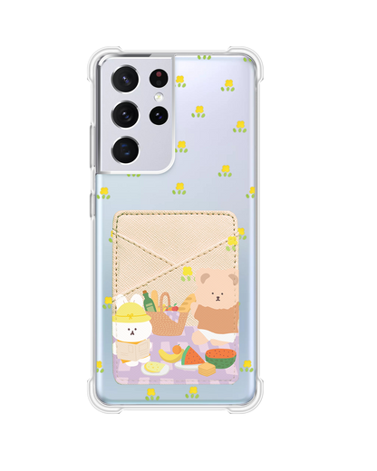 Android Phone Wallet Case - Picnic Bear 2.0