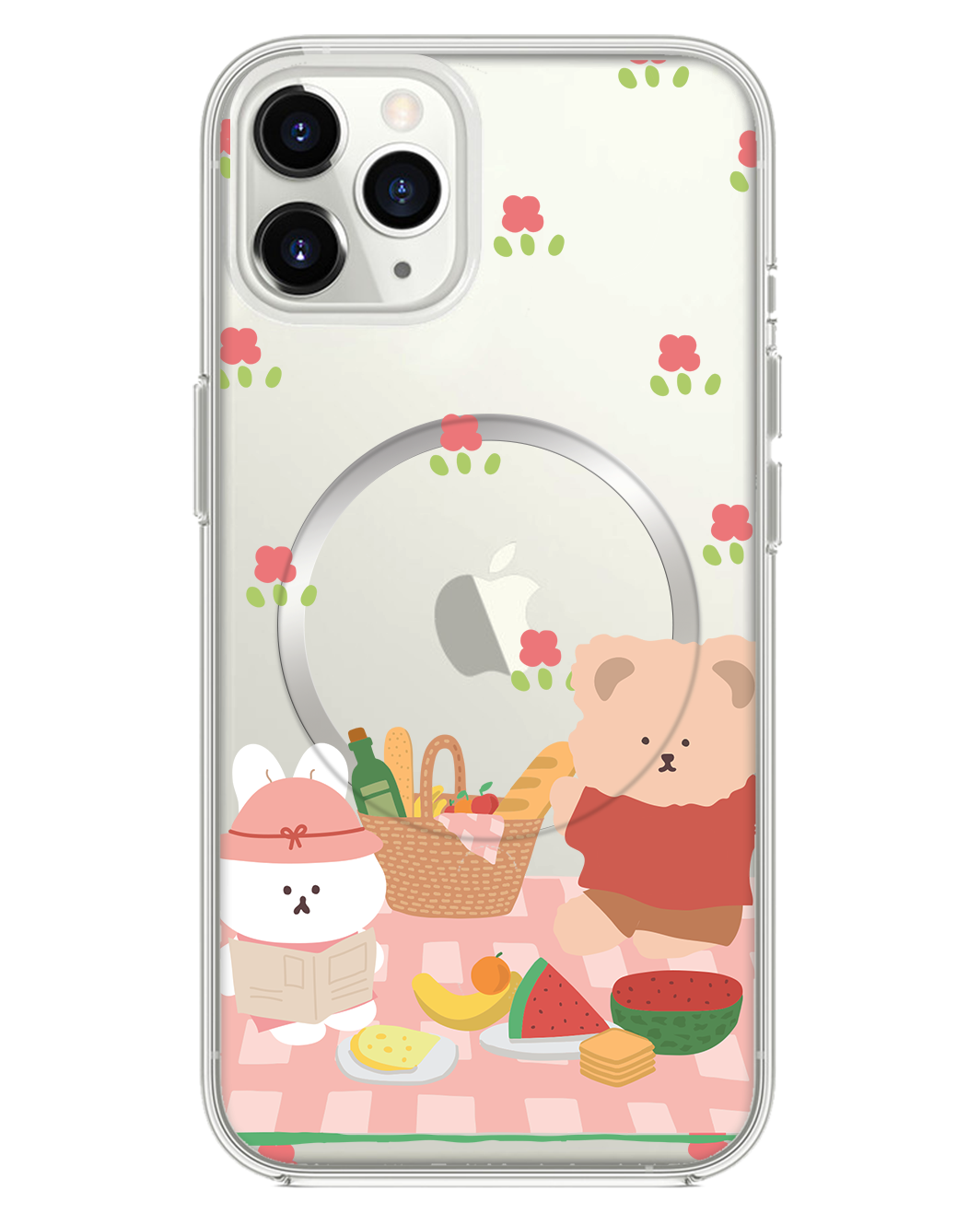 iPhone Rearguard Hybrid - Picnic Bear Pink