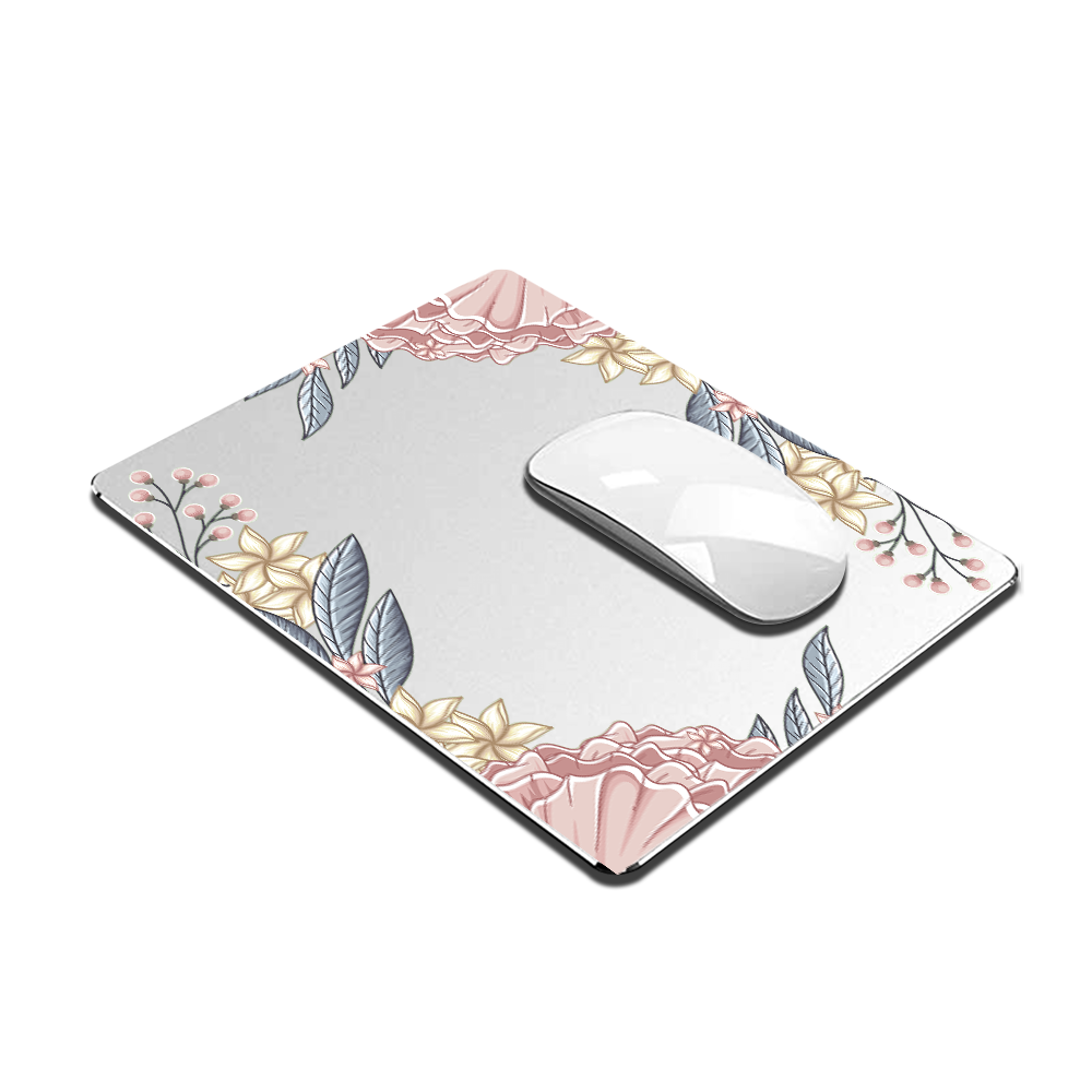 Metal Aluminum Mousepad - Pink Florals