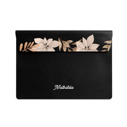 Vegan Leather Sleeve - Rustic Lily