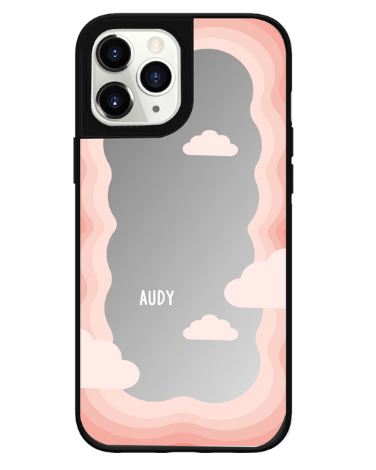 iPhone Mirror Grip Case - Pink Frame