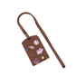 Vegan Leather Lanyard - Pink Planet