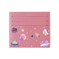 6 Slots Card Holder - Pink Planet