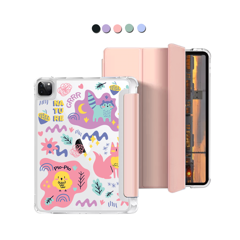 iPad Macaron Flip Cover - Pio n Friends