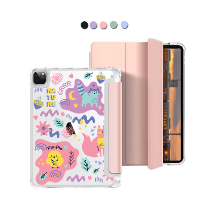 iPad Macaron Flip Cover - Pio n Friends