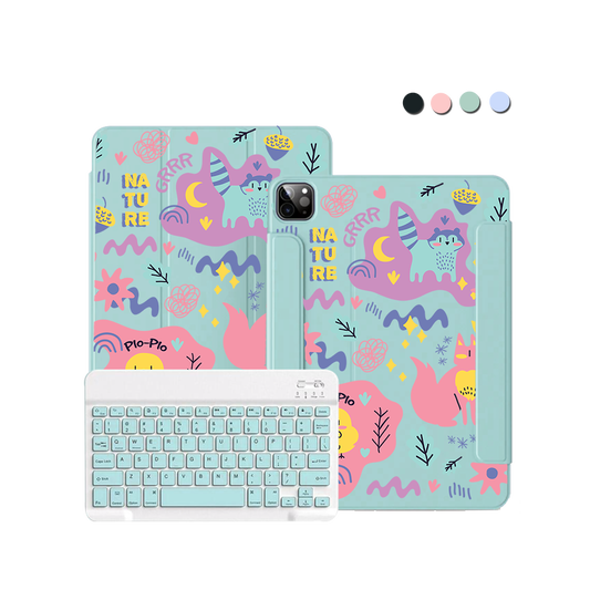 iPad / Android Tab Wireless Keyboard Flipcover - Pio n Friends