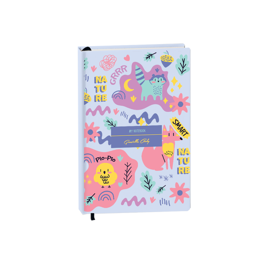 Hardcover Bookpaper Journal - Pio n Friends (with Elastic Band & Bookmark)