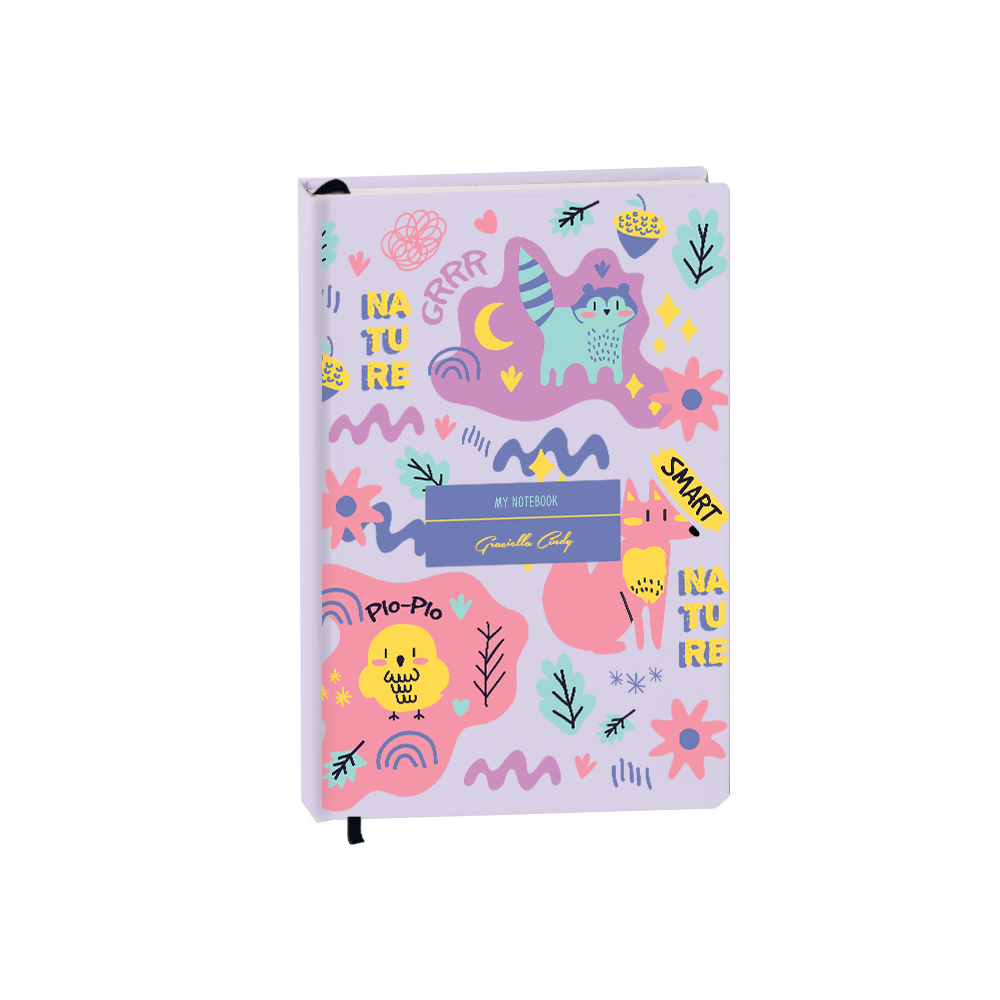 Hardcover Bookpaper Journal - Pio n Friends (with Elastic Band & Bookmark)